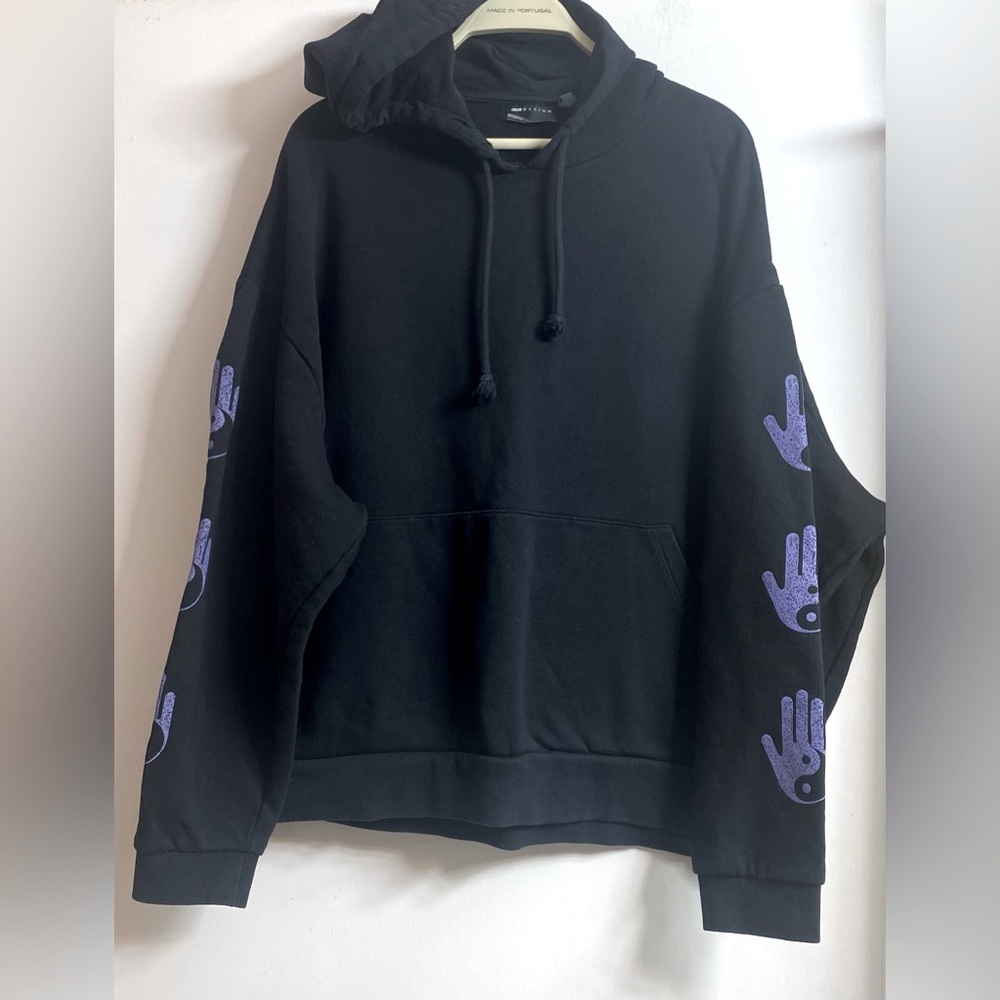 Asos Design Hoodie - Men’s Medium Sweatshirt - Black & Purple size 2XL